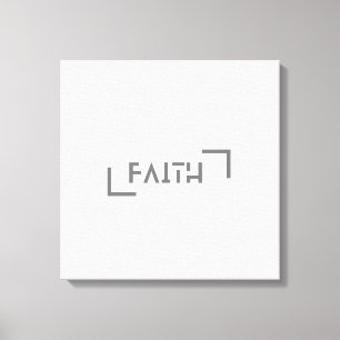 Modern Minimalist Faith  Canvas Print