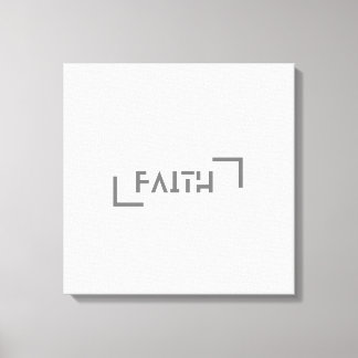 Modern Minimalist Faith Canvas Print