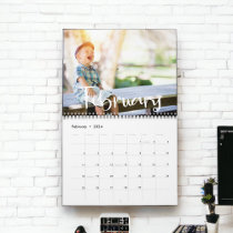 Modern Minimalist Family Photo Calendar