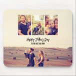 Modern Minimalist Father's Day Dad Custom Photo Mouse Pad<br><div class="desc">Personalized Father's Day gift for your dad to celebrate Father's Day. Whether it's for a new dad, stepdad, old and classic dad, or dad-to-be, the custom text function will get you covered. You can change the text to your desired wording and upload your own custom photo. Get something memorable and...</div>