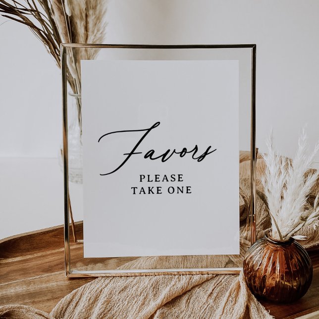 Modern Minimalist Favors Sign (Creator Uploaded)