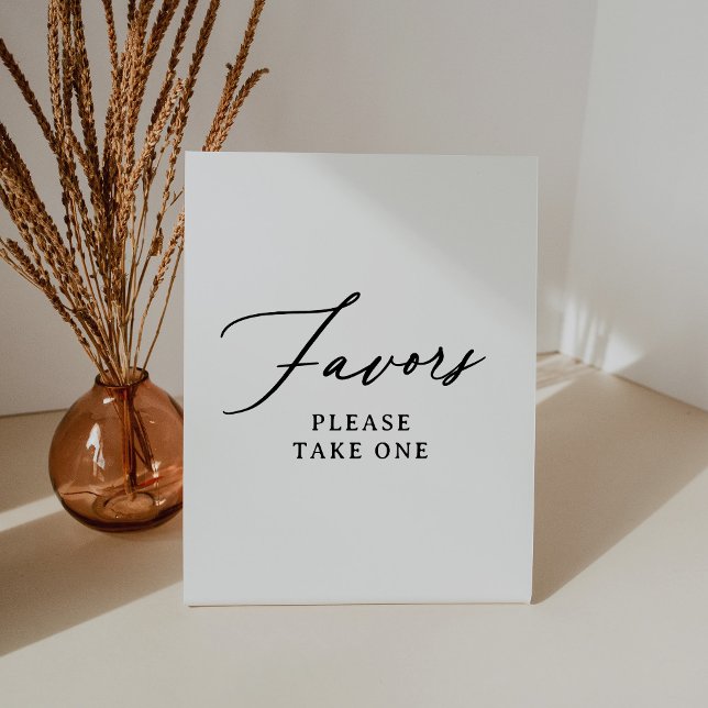 Modern Minimalist Favors Sign (Creator Uploaded)