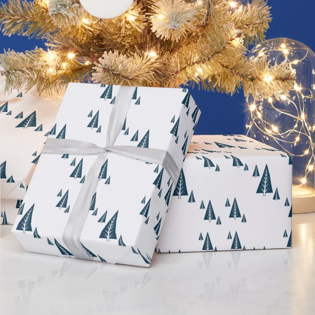 modern minimalist festive  christmas  wrapping paper (Holidays)