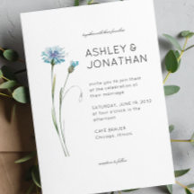 Modern Minimalist Floral Detail Wedding