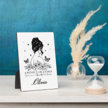Modern Minimalist Floral Mother's Day Custom Name