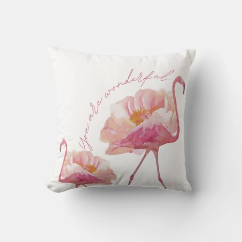 Modern minimalist Floral Pillow