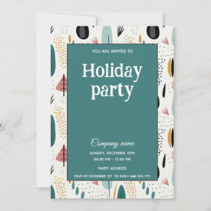 Modern minimalist fun company  party  invitation