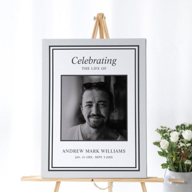 Modern Minimalist Funeral Welcome Sign (Creator Uploaded)