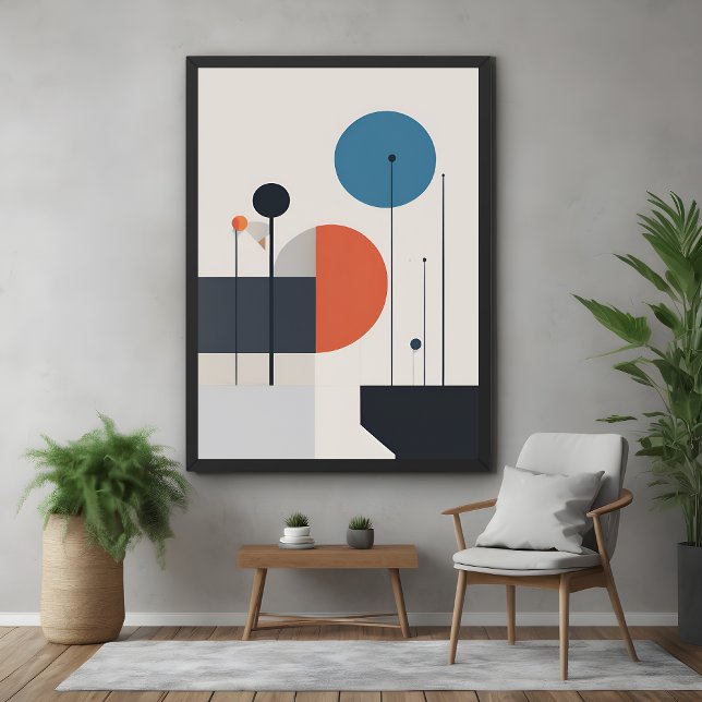 Modern Minimalist Geometric Abstract Art Poster (Creator Uploaded)