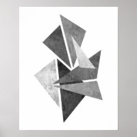 Modern minimalist geometric abstract art print