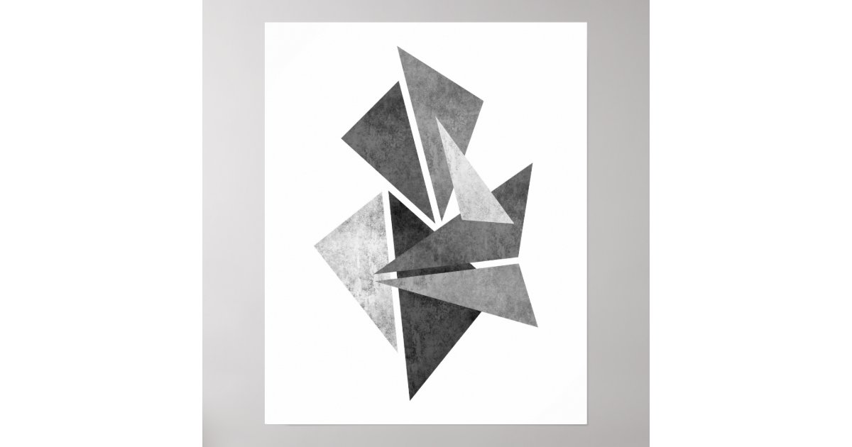 Modern minimalist geometric abstract art print | Zazzle.com
