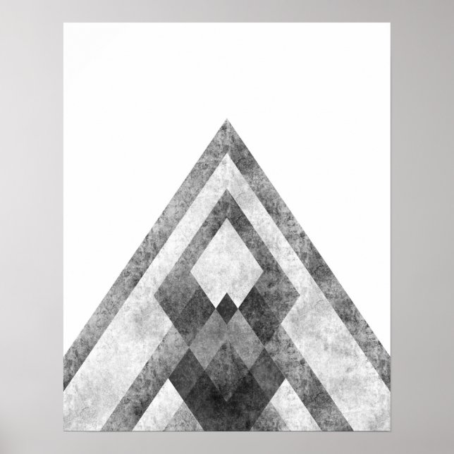 Modern minimalist geometric art print (Front)