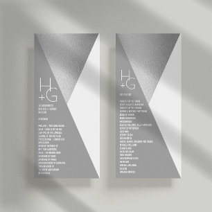 Modern Minimalist Geometric Wedding Program
