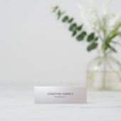 Modern Minimalist Glam Creative Clean Template Top Mini Business Card (Standing Front)