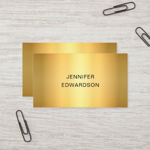Modern minimalist gold simple professional business card