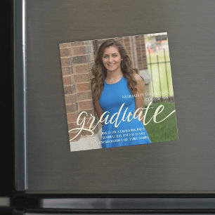 Modern Minimalist Graduation Magnetic Card