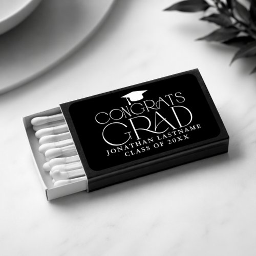 Modern Minimalist Graduation Matchboxes