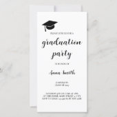 Modern Minimalist Graduation Party Invitation 