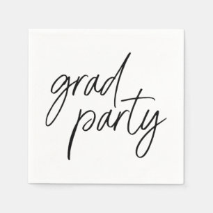 Modern Minimalist Graduation Party Napkins