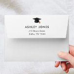 Modern Minimalist Graduation Return Address Envelope<br><div class="desc">Add a touch of modern elegance to your graduation correspondence with a "Modern Minimalist Graduation" return address label. Featuring clean, sleek typography and a simple, contemporary design, this label ensures your envelopes make a polished statement. The minimalist style keeps the focus on the key details, while a refined font gives...</div>