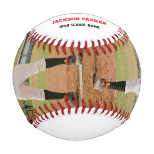 Modern Minimalist Graduation Senior Photo Baseball