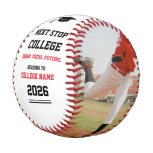 Modern Minimalist Graduation Senior Photo Baseball