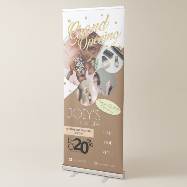 Modern Minimalist Grand Opening Business Banner (3/4)