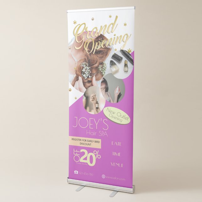 Modern Minimalist Grand Opening Business Banner (3/4)