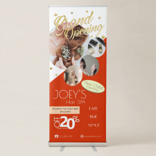 Modern Minimalist Grand Opening Business Banner