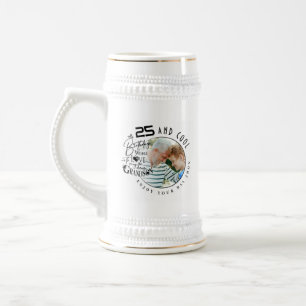 Modern Minimalist Grandson Birthday Beer Stein