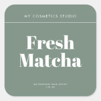 Modern Minimalist Green Packaging Cosmetics Candle