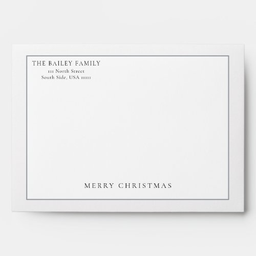 Modern Minimalist Grey Envelope