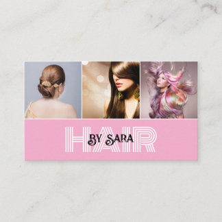 Modern Minimalist Hair Stylist Business Card