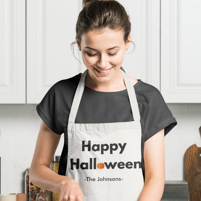 Modern Minimalist Halloween – Personalized Apron (Creator Uploaded)