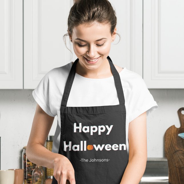Modern Minimalist Halloween – Personalized Apron (Creator Uploaded)