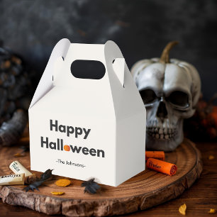 Modern Minimalist Halloween – Personalized Favor Boxes