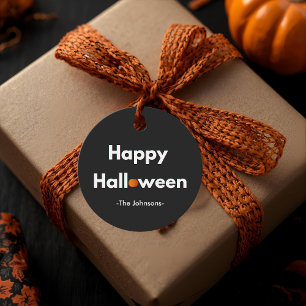 Modern Minimalist Halloween– Personalized Pumpkin Favor Tags