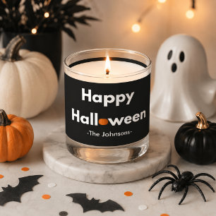Modern Minimalist Halloween – Personalized Scented Candle
