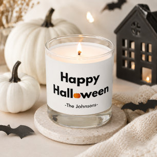 Modern Minimalist Halloween – Personalized Scented Candle