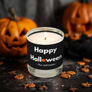 Modern Minimalist Halloween – Personalized Scented Candle