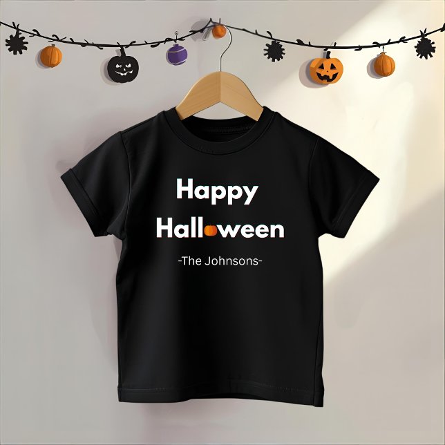 Modern Minimalist Halloween – Personalized Toddler T-shirt (Creator Uploaded)