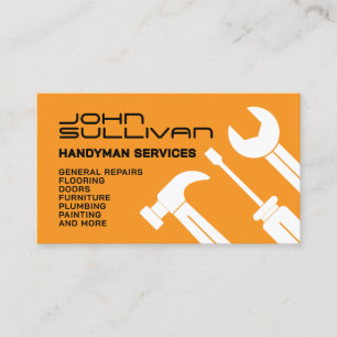 Modern minimalist handyman Business Card