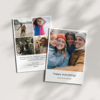 Modern Minimalist Happy Everything Photo Collage