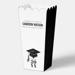 Modern Minimalist Hat and Tassel Graduation Favor Boxes