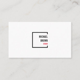 Modern Minimalist Home Decluttering Organizing Business Card