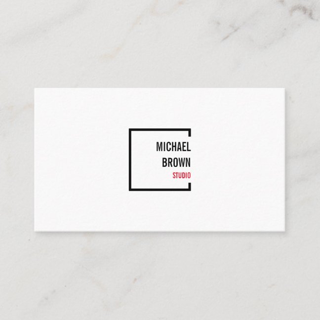Modern Minimalist Home Decluttering Organizing Business Card
