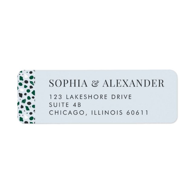 Modern Minimalist Horizontal Names Label (Front)