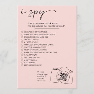 Modern Minimalist I spy wedding game Share photos Program