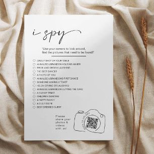 Modern Minimalist I spy wedding game Share photos Program