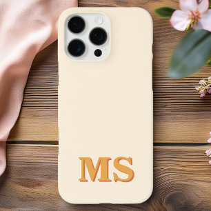 Modern Minimalist Initial Monogram iPhone 16 Pro Max Case